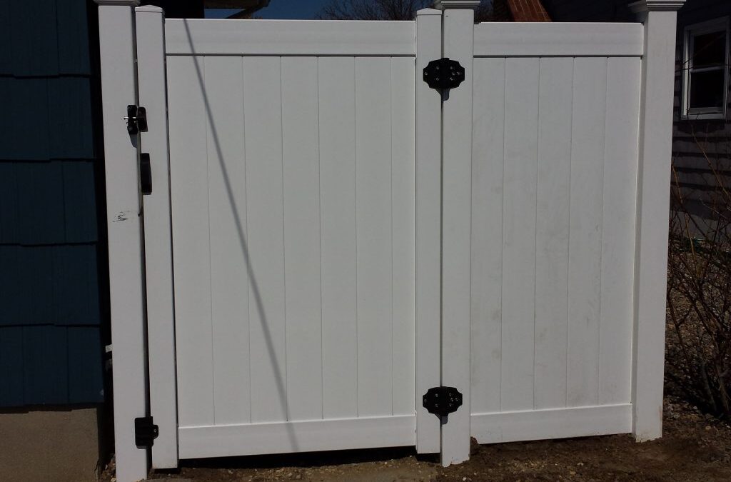 White PVC Fence Gate