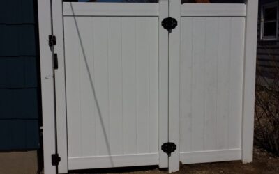 White PVC Fence Gate