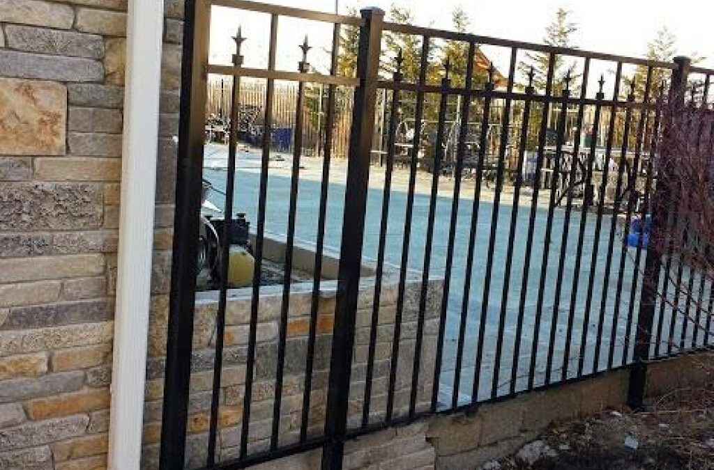 Black Aluminum Pool Fence