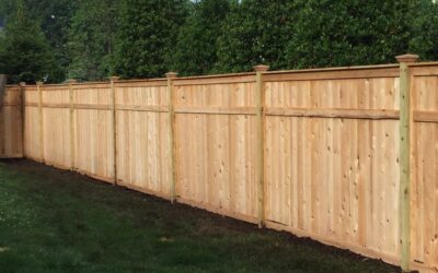 Cedar Tongue and Groove Fence with Caps