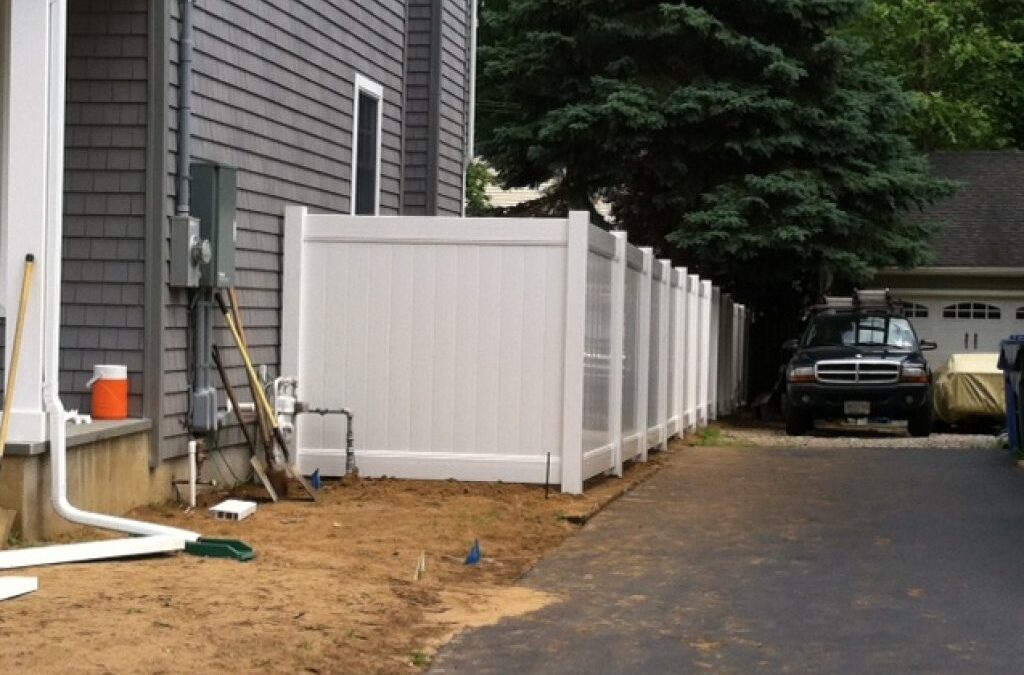 Solid White PVC Fence