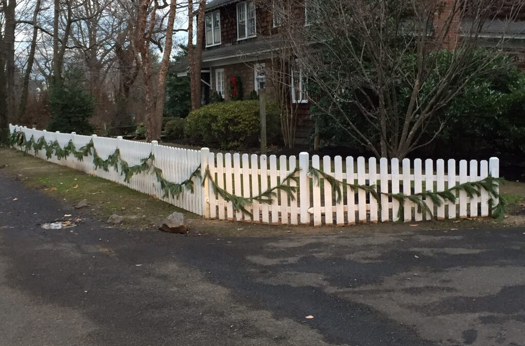Classic White Picket Fence
