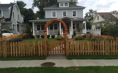 Arbor and Picket Fence