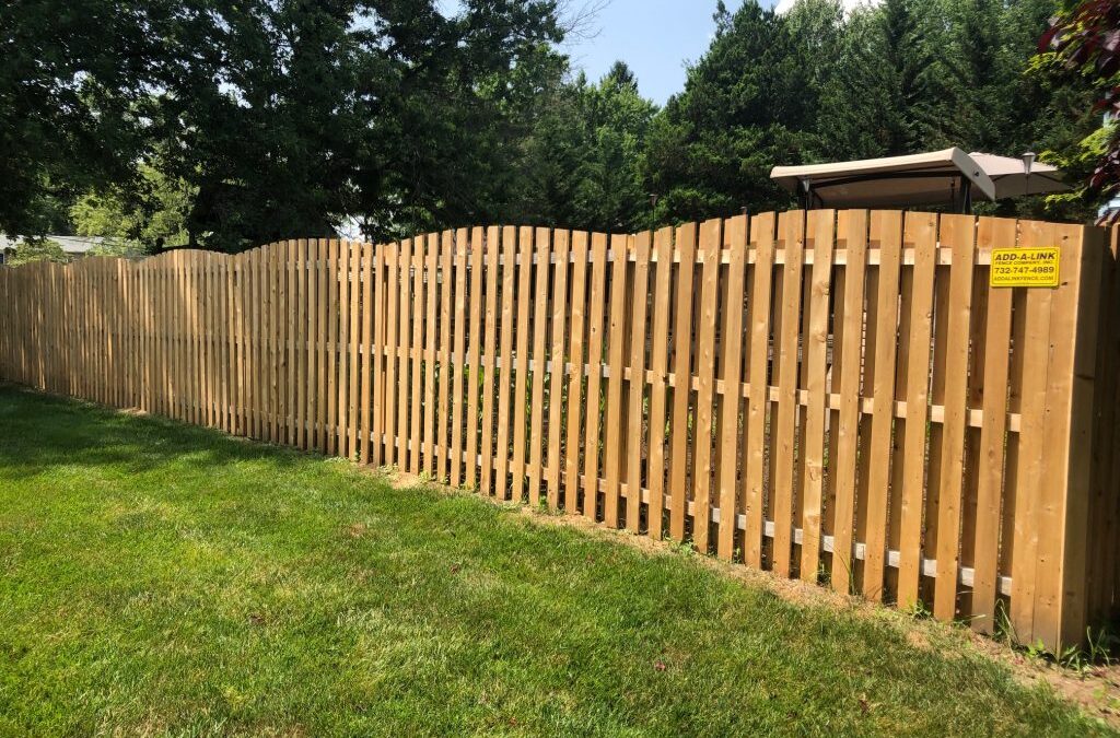Cedar Convex Shadow Box Fence