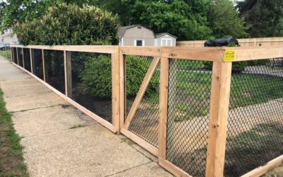 Cedar Framed Chain Link Fence