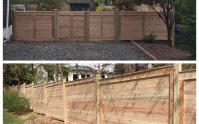 Horizontal Board Cedar Fence