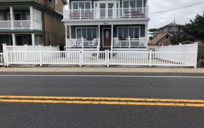 Modern Picket White PVC Fence