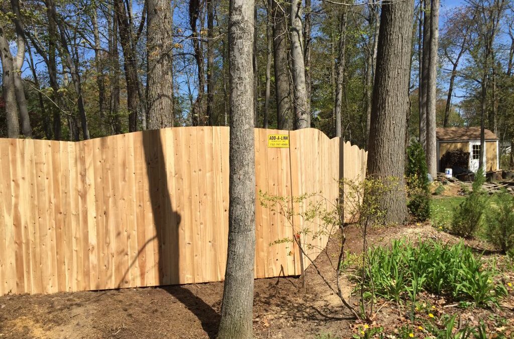 Solid Convex Cedar Fence