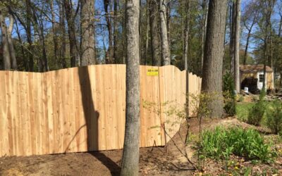 Solid Convex Cedar Fence