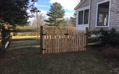 Split Rail Fence with Cedar Picket Gates