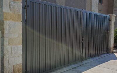 Steel Privacy Panel Dumpster Enclosure Gates