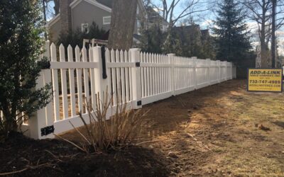 White Spaced Picket PVC Fence
