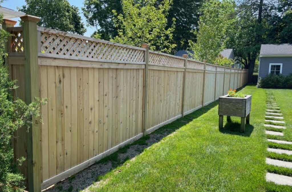 100% White Cedar Tongue and Groove Fence