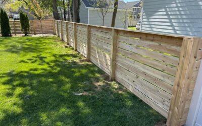 California Style Cedar Horizontal Board Fence