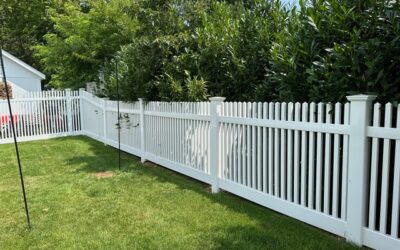 Stylish PVC White Picket Fence