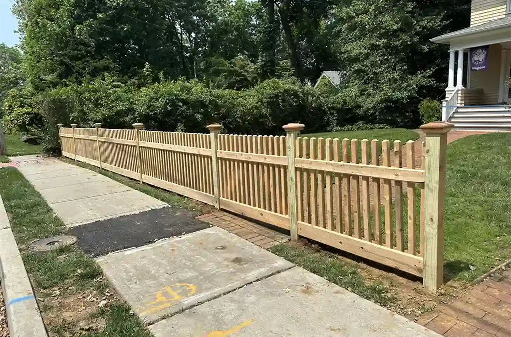 Beautiful & Durable Cedar Fence in Fair Haven, NJ – Classic Spindle Style