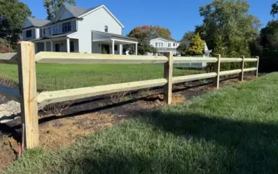 3′ Pressure-Treated Diamond Rail Fence — Little Silver, NJ
