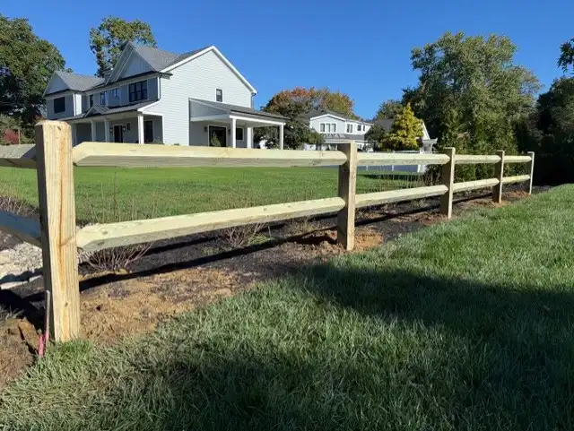 3′ Pressure-Treated Diamond Rail Fence — Little Silver, NJ