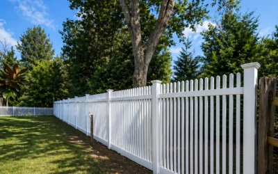 Middletown, NJ – 6′ White PVC Spaced-Picket Fence Installation
