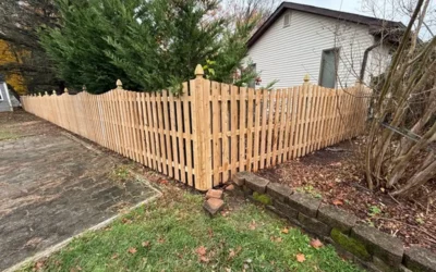 Custom 6ft Concave Top Eastern White Cedar Board-on-Board Fence — Middletown, NJ