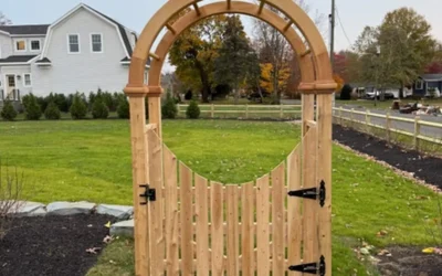 Custom Cedar Arbor & Gate — Little Silver, NJ